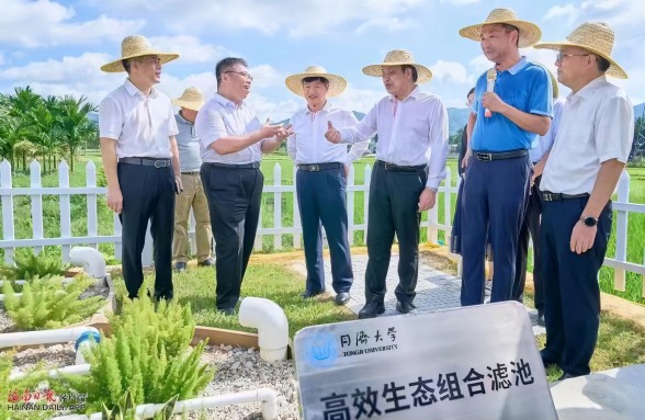 海南省委書記馮飛、省長劉小明視察三亞資源化利用試點項目
